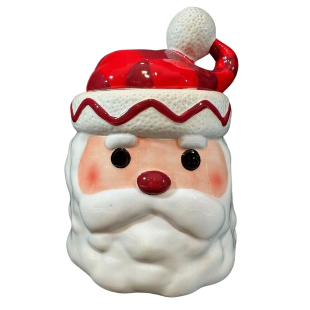 Hallmark Santa Cookie Candy Jar Christmas